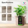 imageVIVOSUN 5Pack 10 Gallon Plant Grow Bags Heavy Duty Thickened Nonwoven Fabric Pots with HandlesTan