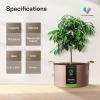 imageVIVOSUN 5Pack 10 Gallon Plant Grow Bags Heavy Duty Thickened Nonwoven Fabric Pots with HandlesTan
