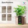 imageVIVOSUN 5Pack 10 Gallon Plant Grow Bags Heavy Duty Thickened Nonwoven Fabric Pots with HandlesTan