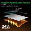 imageVIVOSUN 6 Mil Mylar Film Roll 4 ft x 50 ft Diamond Film Foil Roll HeavyDuty Reflective Film for Grow Tent Warm House and Grow Room 50 ft25 FT