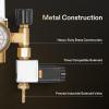 imageVIVOSUN ArgonCO2 Regulator Mig Tig Flow Meter Gas Regulator Emitter System with 50 PSI Fixed Max 4000PSI CGA580 Inlet Pressure Precise Brass Gas Regulator Gauge Welding WeldCO2
