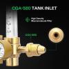 imageVIVOSUN ArgonCO2 Regulator Mig Tig Flow Meter Gas Regulator Emitter System with 50 PSI Fixed Max 4000PSI CGA580 Inlet Pressure Precise Brass Gas Regulator Gauge Welding WeldArgon