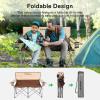 imageVIVOSUN Double Camping Chair Fully Padded Folding Loveseat Portable Oversized Duo Chair with Storage Cup Holders HeightAdjustable Armrests ampamp Carry Bag Supports up to 500lbs Green ampamp GreyBeigebrown