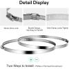 imageVIVOSUN Stainless Steel Air Ducting Clamps 46812 Inch Adjustable Hose Clamps with Worm Drive for Ducting Heating Cooling Exhaust and Ventilation Pack of 24 Pack