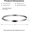 imageVIVOSUN Stainless Steel Air Ducting Clamps 46812 Inch Adjustable Hose Clamps with Worm Drive for Ducting Heating Cooling Exhaust and Ventilation Pack of 22 Pack