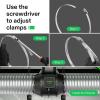 imageVIVOSUN Stainless Steel Air Ducting Clamps 46812 Inch Adjustable Hose Clamps with Worm Drive for Ducting Heating Cooling Exhaust and Ventilation Pack of 22 Pack