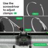 imageVIVOSUN Stainless Steel Air Ducting Clamps 46812 Inch Adjustable Hose Clamps with Worm Drive for Ducting Heating Cooling Exhaust and Ventilation Pack of 24 Pack