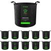 imageVIVOSUN 10Pack 5 Gallon Grow Bags Reinforced Planter Fabric Pots for Gardening Black3 Gallons