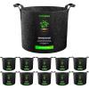 imageVIVOSUN 10Pack 5 Gallon Grow Bags Reinforced Planter Fabric Pots for Gardening Black5 Gallons