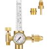 imageVIVOSUN ArgonCO2 Regulator Mig Tig Flow Meter Gas Regulator Emitter System with 50 PSI Fixed Max 4000PSI CGA580 Inlet Pressure Precise Brass Gas Regulator Gauge Welding WeldArgon