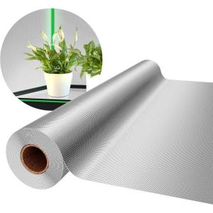 imageVIVOSUN 6 Mil Mylar Film Roll 4 ft x 50 ft Diamond Film Foil Roll HeavyDuty Reflective Film for Grow Tent Warm House and Grow Room 50 ft25 FT