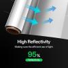 imageVIVOSUN Highly Reflective Mylar Film Roll 4FT x 50FT for Outdoor Grow Room Indoor Decoration Aluminum Paint Coated 2 Mil Silver25FT