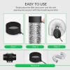 imageVIVOSUN 2Pcs Grow Tent Vent Cover 4quot6quot8quot Duct Filter Vent Cover with Elastic Band and Fixed Buckle for Plant Grow Tent Vent6 Inch