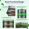 imageVIVOSUN 8Layer Mesh Drying Rack Hanging Design with Green Zippers for Dehydrating Indoor and Outdoor Pruning Shears Included3 Layer