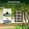 imageVIVOSUN 8Layer Mesh Drying Rack Hanging Design with Green Zippers for Dehydrating Indoor and Outdoor Pruning Shears Included4 Layer