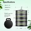 imageVIVOSUN 8Layer Mesh Drying Rack Hanging Design with Green Zippers for Dehydrating Indoor and Outdoor Pruning Shears Included4 Layer