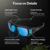 imageVIVOSUN Indoor Hydroponics Anti UVA and UVB Grow Room Glasses Goggles with Glasses Case BlueBlue