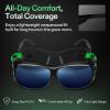 imageVIVOSUN Indoor Hydroponics Anti UVA and UVB Grow Room Glasses Goggles with Glasses Case BlueGrey