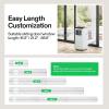imageVIVOSUN Portable AC Sliding Door Vent Kit 169quot212quot886quot Length Adjustable Fits 51quot ampamp 59quot Exhaust Hose for Sliding Doors or Windows 59 Exhaust Hose IncludedMax 886 Length  with Hose