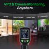 imageVIVOSUN VPD Thermometer Handheld Environmental Monitor Precision Infrared Laser Thermometer Gun with Adjustable Emissivity Leaf VPD and Temperature Monitoring for Plants Grow Tents HVAC
