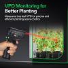 imageVIVOSUN VPD Thermometer Handheld Environmental Monitor Precision Infrared Laser Thermometer Gun with Adjustable Emissivity Leaf VPD and Temperature Monitoring for Plants Grow Tents HVAC