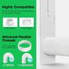 imageVIVOSUN Window Duct Kit Portable AC Window Seal Kit with 59quot Diameter 59quot Length Hose Fit with 4quot6quot Ducting for Sliding Window Adjustable AC Vent Kit for Duct Fans Air Conditioner DryerMax 61 Window Kit with 3 Adapters  59 Hose