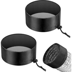 imageVIVOSUN 2Pcs Grow Tent Vent Cover 4quot6quot8quot Duct Filter Vent Cover with Elastic Band and Fixed Buckle for Plant Grow Tent Vent6 Inch