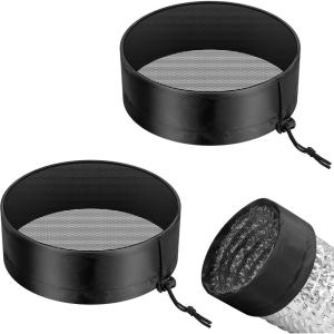 imageVIVOSUN 2Pcs Grow Tent Vent Cover 4quot6quot8quot Duct Filter Vent Cover with Elastic Band and Fixed Buckle for Plant Grow Tent Vent8 Inch