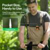 imageVIVOSUN 2Pack Gardening Scissors 65 Inch Hand Pruner Pruning Shear with Straight Stailess Steel Blades Black and GreenStraight Blade