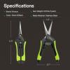 imageVIVOSUN 3Pack 65 Inch Gardening Scissors Hand Pruner Pruning Shear with Straight Stainless Steel Blades OrangeStraight Blade