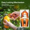 imageVIVOSUN 3Pack 65 Inch Gardening Scissors Hand Pruner Pruning Shear with Straight Stainless Steel Blades OrangeStraight Blade