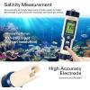 imageVIVOSUN 3in1 Digital pH Meter with ATC 01 pH Accuracy Water Quality Tester 0140 pH Measurement Range for Hydroponics Household Drinking Pool and AquariumBlue