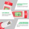 imageVIVOSUN 3in1 Digital pH Meter with ATC 01 pH Accuracy Water Quality Tester 0140 pH Measurement Range for Hydroponics Household Drinking Pool and AquariumRed