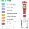 imageVIVOSUN 3in1 Digital pH Meter with ATC 01 pH Accuracy Water Quality Tester 0140 pH Measurement Range for Hydroponics Household Drinking Pool and AquariumRed