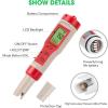 imageVIVOSUN 3in1 Digital pH Meter with ATC 01 pH Accuracy Water Quality Tester 0140 pH Measurement Range for Hydroponics Household Drinking Pool and AquariumRed