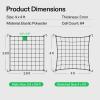 imageVIVOSUN 5 x 5Ft Elastic Trellis Netting with 4 Hooks for Climbing Plants Vegetables Fruits and Flowers 1Pack4x4ft stretched size3mm d
