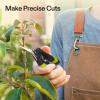 imageVIVOSUN 6Pack 65 Inch Gardening Scissors Hand Pruner Pruning Shear with Titanium Coated Curved Precision BladesStraight Blade