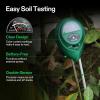 imageVIVOSUN Digital pH Meter 3in1 TDSECTemperature Meter 3in1 Soil MoisturepHLight Tester Combo for Home Garden and HydroponicsBlackWhiteGreen