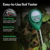 imageVIVOSUN Digital pH Meter 3in1 TDSECTemperature Meter 3in1 Soil MoisturepHLight Tester Combo for Home Garden and HydroponicsYellow  green  blue