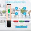 imageVIVOSUN PH Meter Digital PH Tester Pen 001 High Accuracy Water Quality Tester with 014 PH Measurement Range for Hydroponics Household Drinking Pool and Aquarium with ATC OrangeOrange