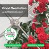 imageVIVOSUN Wire Trellis Kit with 20 Adjustable Set Holders and 984ft Wire Rope 316 Stainless Steel Espalier Cable Trellis Kit with Adjustable Spacing for Climbing Plants Vines and Green WallFixed