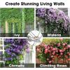 imageVIVOSUN Wire Trellis Kit with 20 Adjustable Set Holders and 984ft Wire Rope 316 Stainless Steel Espalier Cable Trellis Kit with Adjustable Spacing for Climbing Plants Vines and Green WallAdjustable
