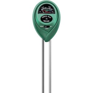 imageVIVOSUN Soil Tester 3in1 Plant Moisture Meter Light and PH Tester for Home Garden Lawn Farm Indoor and Outdoor Use Promote Plants Healthy Growth
