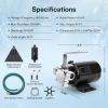 imageVIVOSUN 115V Water Transfer Pump 110HP 330 GPH Portable Utility Pump with Water Hose Kit Ideal for Removing Water from Gardens Hot Tubs Rain Barrels Pools Ponds and Aquariums110HP Transfer Pump with Switch