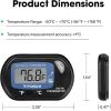 imageVIVOSUN 4Pack LCD Digital Aquarium Thermometer Fish Tank Water Terrarium Temperature with Suction Cup for Turtle4 packs