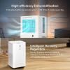 imageVIVOSUN Electric Mini Dehumidifier UltraQuiet Auto Defrost Dehumidifier with Timer 2200ML Water Tank and Drain Hose for Basement or Closets Bedrooms Showers and Other Small Rooms10LD Dehumidifier with Smart WIFI App