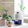 imageVIVOSUN Electric Mini Dehumidifier UltraQuiet Auto Defrost Dehumidifier with Timer 2200ML Water Tank and Drain Hose for Basement or Closets Bedrooms Showers and Other Small Rooms250mlD Mini Dehumidifier