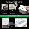 imageVIVOSUN Electric Mini Dehumidifier UltraQuiet Auto Defrost Dehumidifier with Timer 2200ML Water Tank and Drain Hose for Basement or Closets Bedrooms Showers and Other Small Rooms700mlD Dehumidifier with Timer