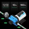 imageVIVOSUN Water Pressure Pump 110V 55GPM 70 PSI Diaphragm Water Pump Include 12quot and 34quot Garden Hose Adapters Power Plug for Bathrooms Kitchens RVs and Yachts110V  55GPM 70PSI