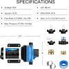 imageVIVOSUN Water Pressure Pump 110V 55GPM 70 PSI Diaphragm Water Pump Include 12quot and 34quot Garden Hose Adapters Power Plug for Bathrooms Kitchens RVs and Yachts110V  55GPM 70PSI